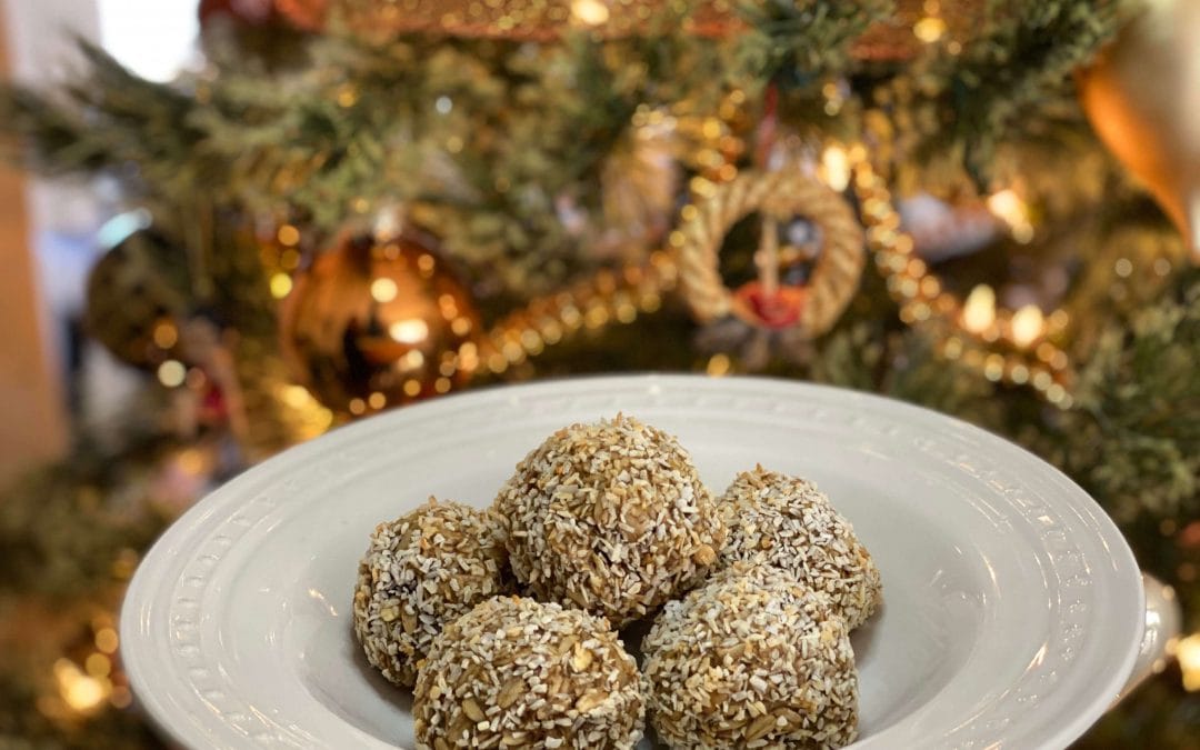 Coconut oatmeal energy balls